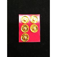 15 mm Gold Çıt Çıt Düğme - 5 Adet
