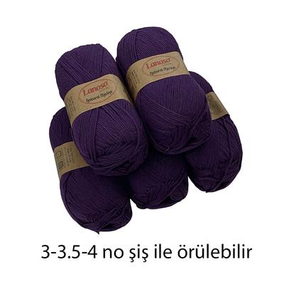 İH4780 - 500 gr. (5 Adet) Lanoso natural merino  % 50 merino yün 