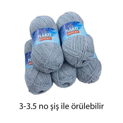 İH4822 - 250 gr. (5 Adet) Nako outlet açık gri 