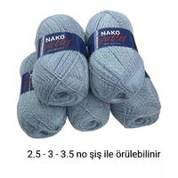 İH5174 - 588 gr. (5 Adet) Nako Outlet %75 Yün İhraç Fazlası İp