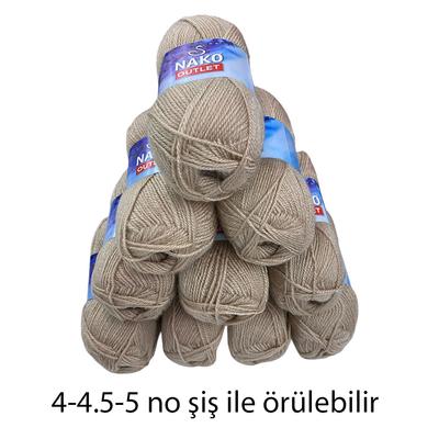 İH5295 - 520 gr. (10 Adet) Yumuşak Dokulu Nako Outlet İhraç Fazlası İp