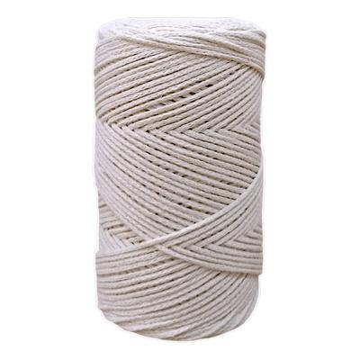 İNDİRİMLİ Cotton (Pamuk) Makrome - 250gr 100mt 2mm / 000 Açık Krem