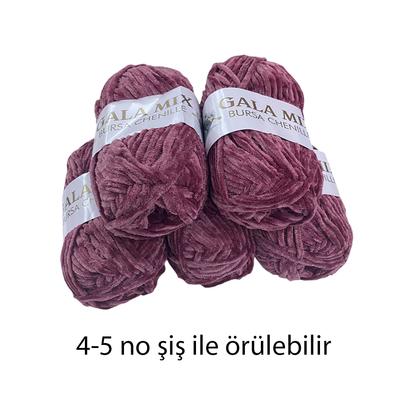 KD571 - 500 gr. (5 Adet) Gala Kadife ince gülkurusu Kadife İhraç Fazlası İp