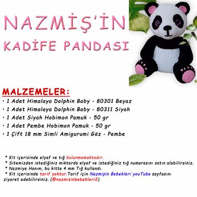 Nazmişin Kadife Panda Kiti