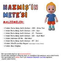 Nazmişin Mete Bebeği Amigurumi Malzemeleri