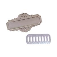 PL1 Gümüş Metal Plaka / Metal Etiket Adet - 50x27.5mm